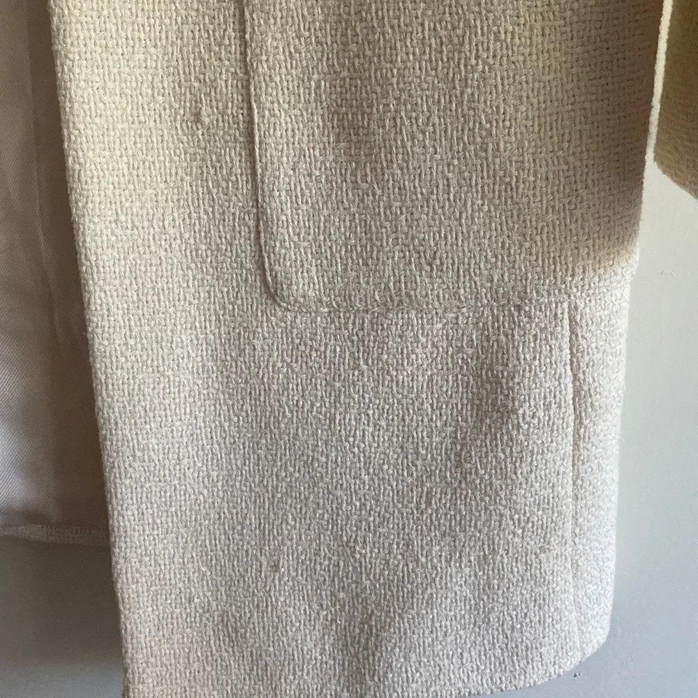 Zara basic ivory coat - Picture 2 of 4